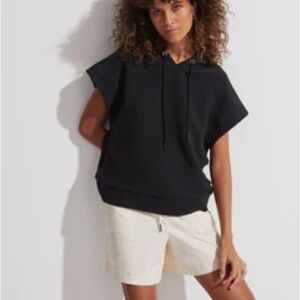 NWOT Varley Sleeveless Hoodie (Plains hoodie - black)